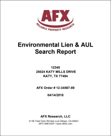 1980 Environmental Lien and AUL Report